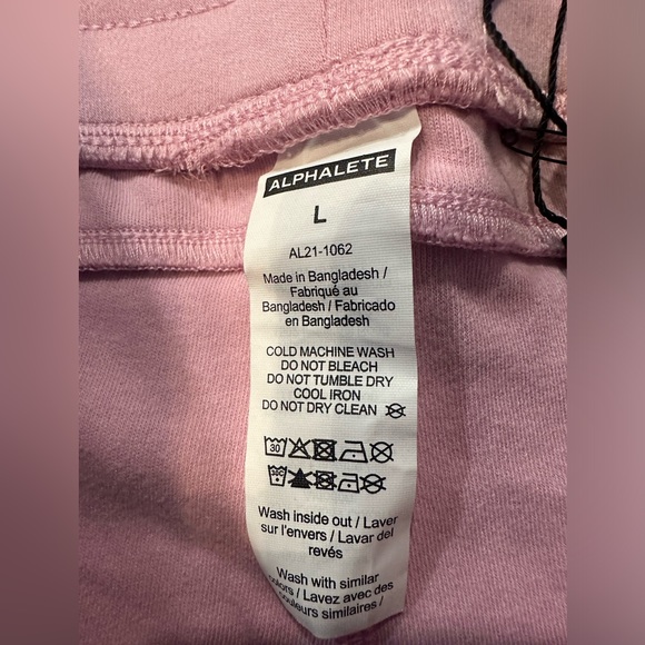 Alphalete Jogger Shorts/ NWT| Size Large/ Women’s Pink - Picture 4 of 9